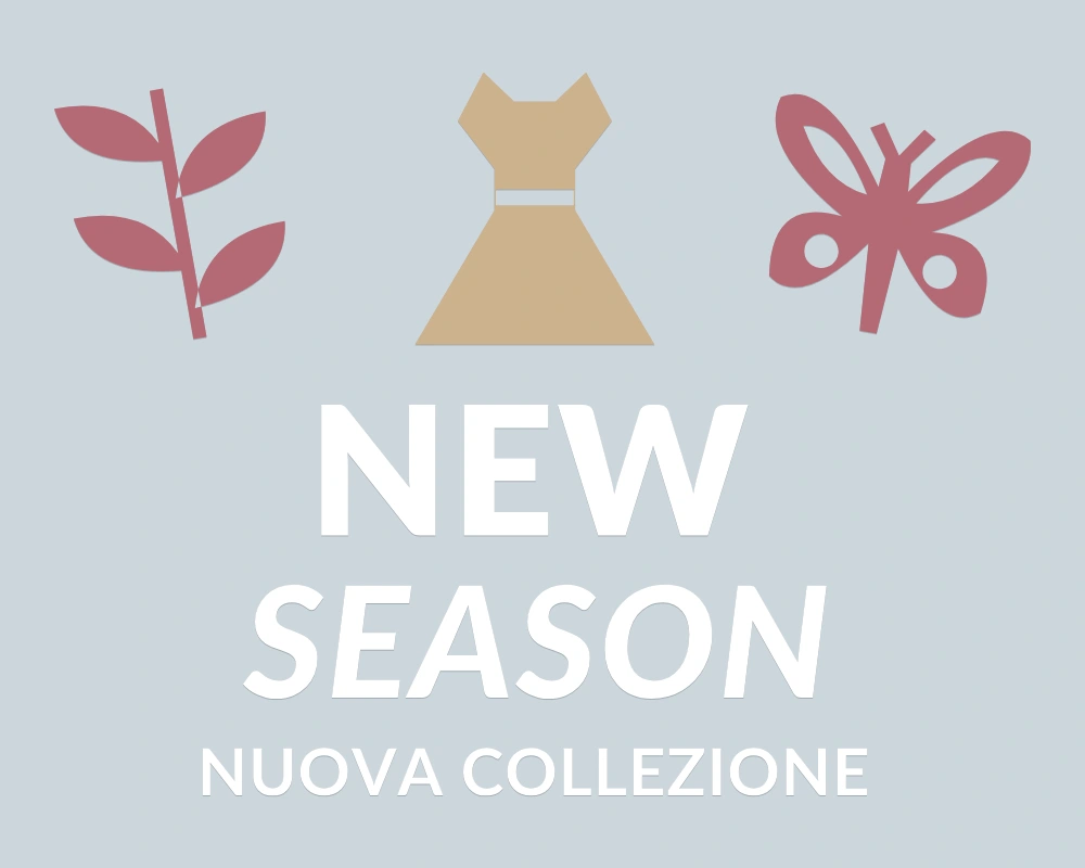 Abito delle novità - Trio decorativo - NEW SEASON | Adesivo vetrina prespaziato
