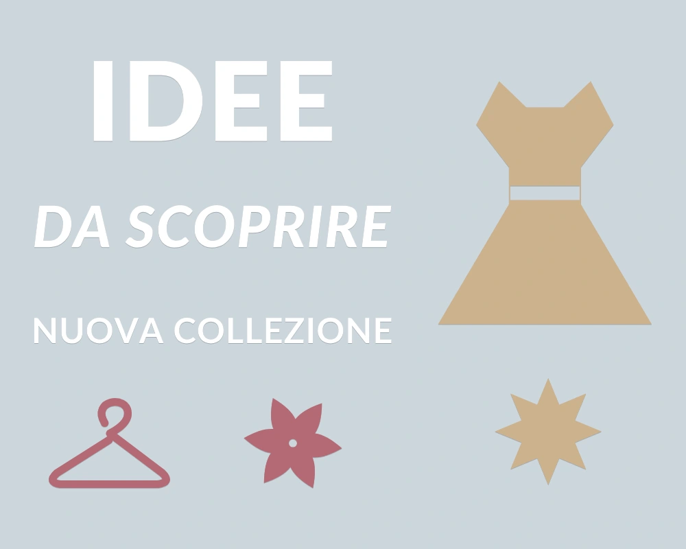 Abito delle novità - Cornice asimmetrica - IDEE DA SCOPRIRE | Adesivo vetrina prespaziato
