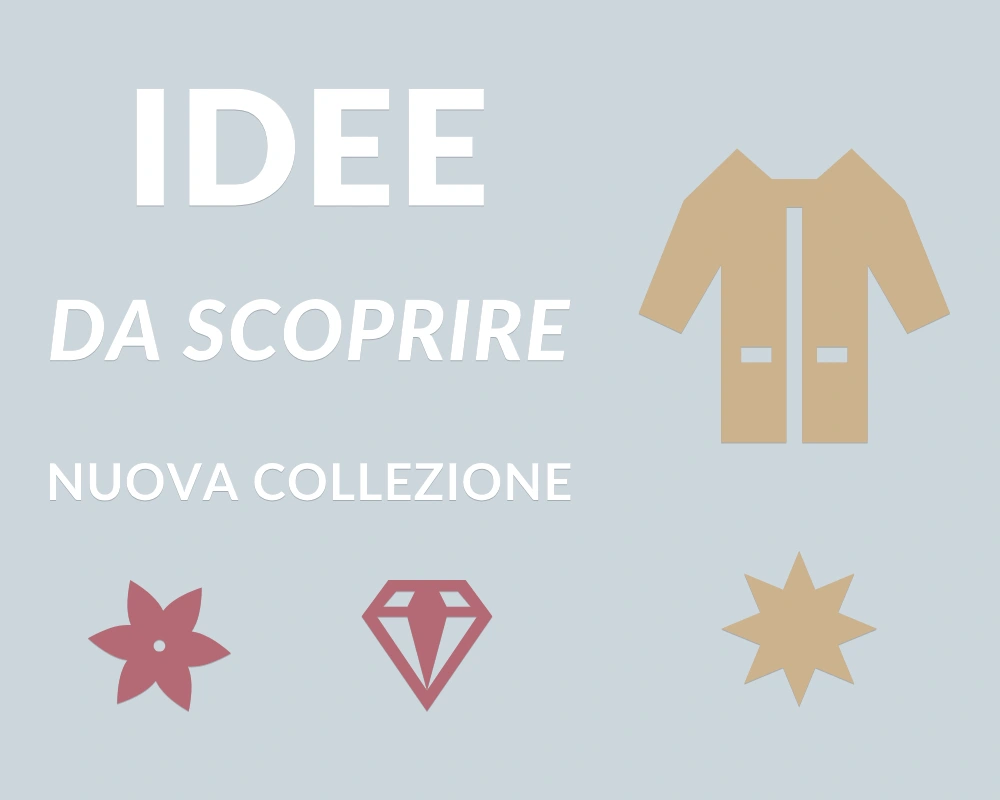 Capospalla contemporaneo - Cornice asimmetrica - IDEE DA SCOPRIRE | Adesivo vetrina prespaziato