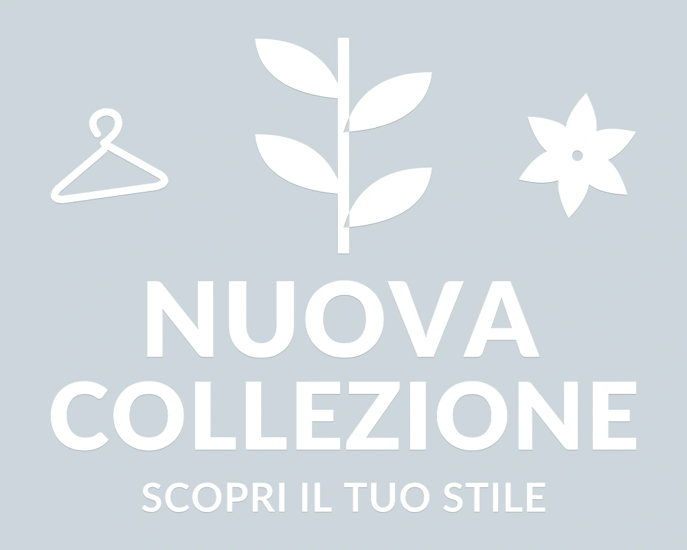 Ramo di tendenza - Emblema centrale - NUOVA COLLEZIONE | Adesivo vetrina prespaziato