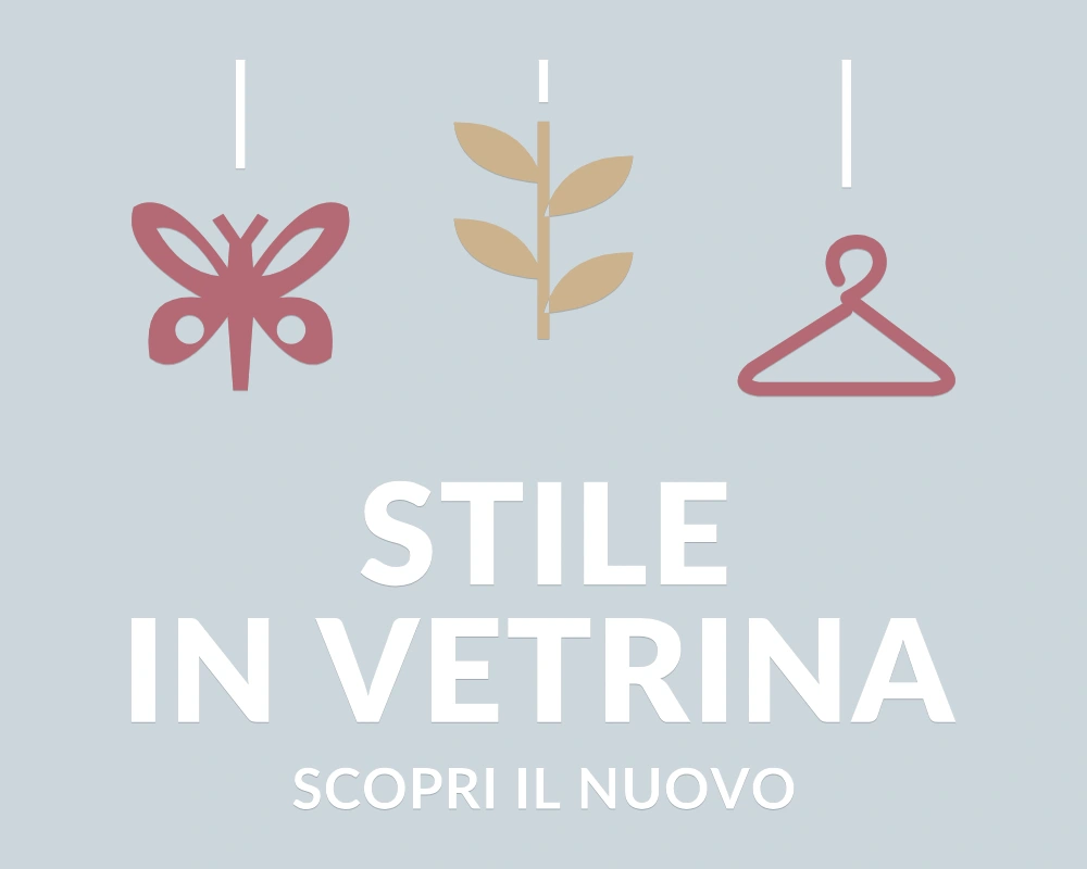 Ramo di tendenza - Pendenti in festa - STILE IN VETRINA | Adesivo vetrina prespaziato