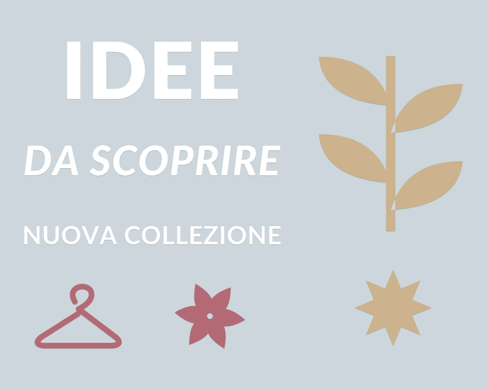 Ramo di tendenza - Cornice asimmetrica - IDEE DA SCOPRIRE | Adesivo vetrina prespaziato