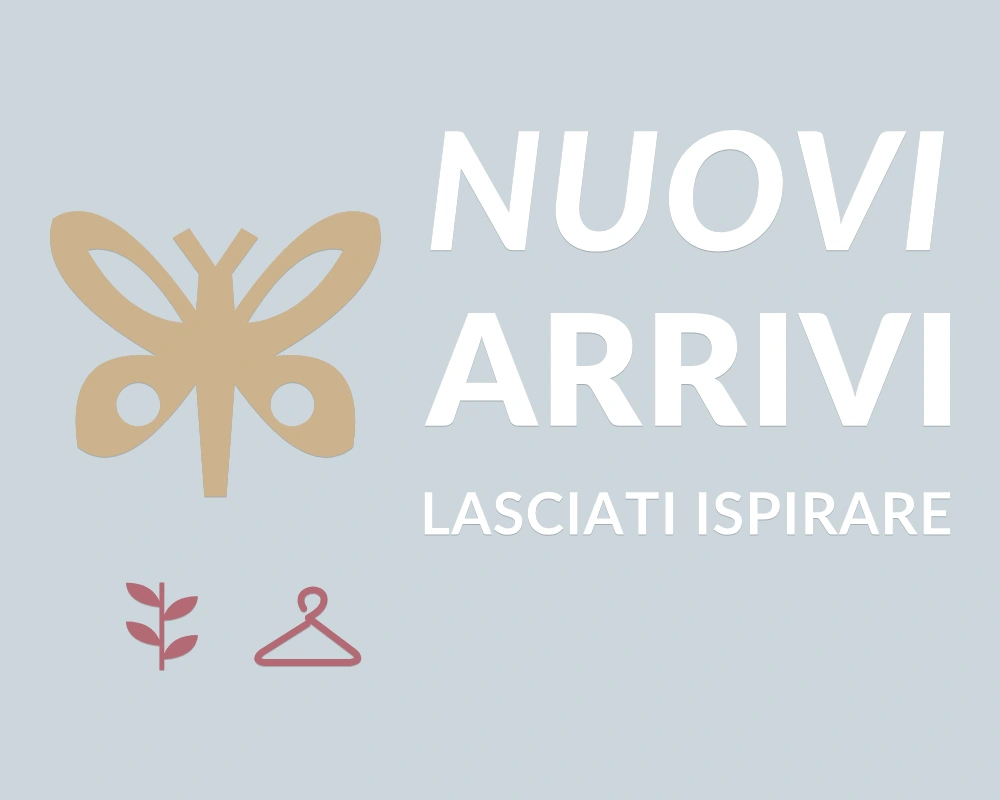 Ali del cambiamento - Insegna laterale - NUOVI ARRIVI | Adesivo vetrina prespaziato