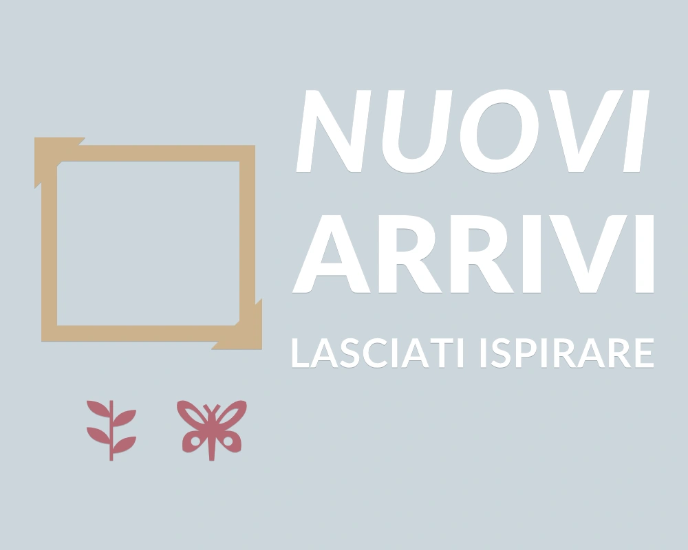 Quadro di novità - Insegna laterale - NUOVI ARRIVI | Adesivo vetrina prespaziato