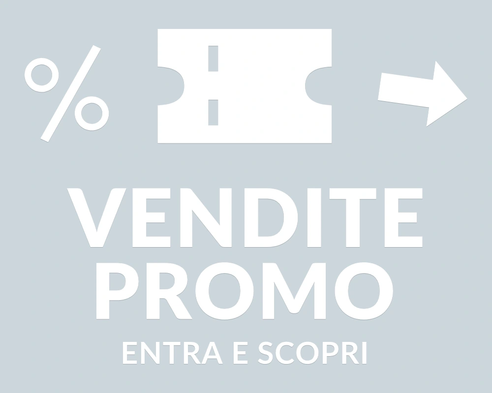 Buono d'occasione - Emblema centrale - VENDITE PROMO | Adesivo vetrina prespaziato