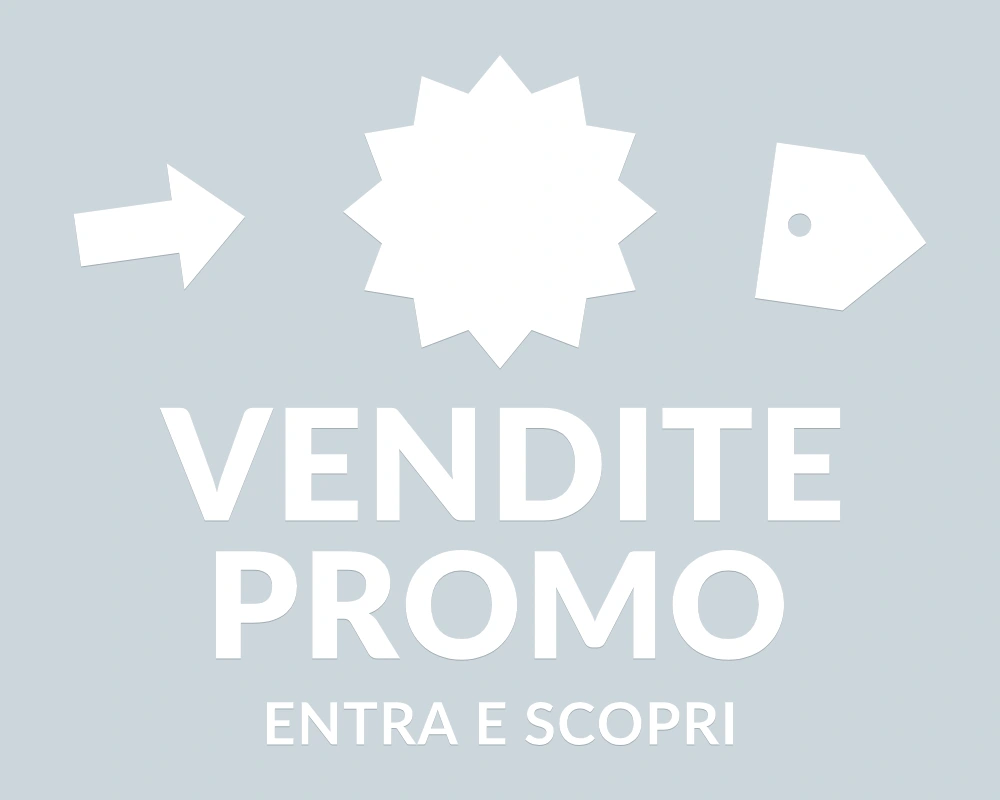 Esplosione convenienza - Emblema centrale - VENDITE PROMO | Adesivo vetrina prespaziato