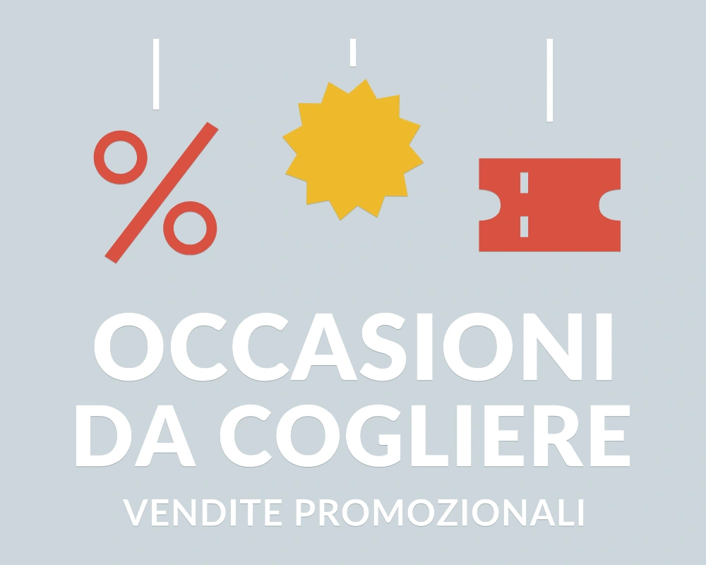 Esplosione convenienza - Pendenti in festa - OCCASIONI DA COGLIERE | Adesivo vetrina prespaziato