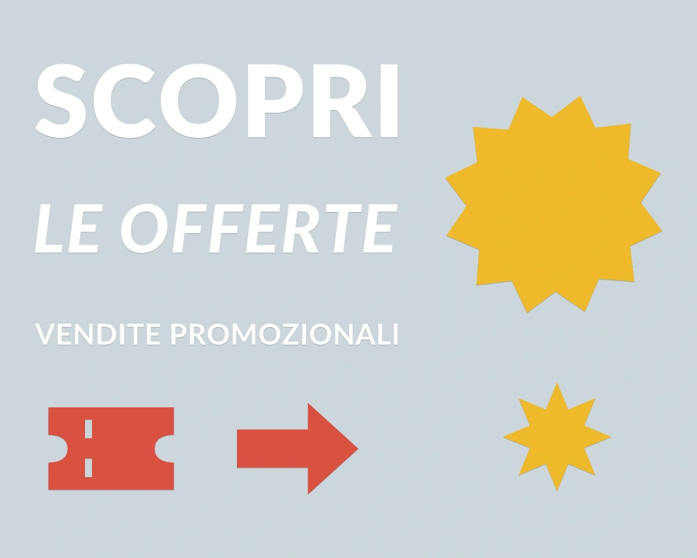 Esplosione convenienza - Cornice asimmetrica - SCOPRI LE OFFERTE | Adesivo vetrina prespaziato
