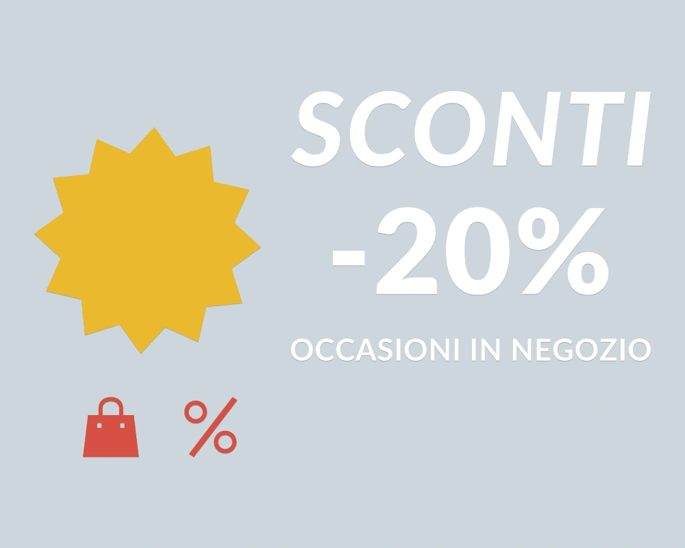 Ribasso esplosivo - Insegna laterale - SCONTI -20% | Adesivo vetrina prespaziato