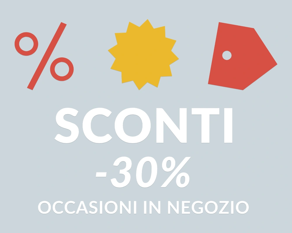Ribasso esplosivo - Trio decorativo - SCONTI -30% | Adesivo vetrina prespaziato