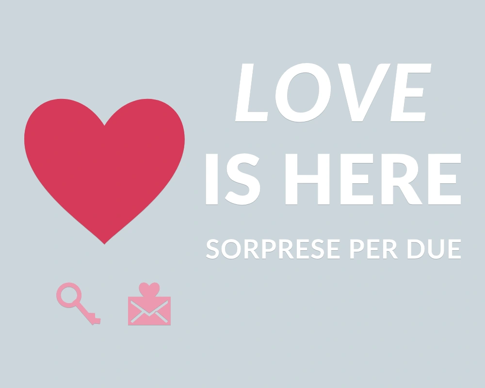 Cuore aperto al mondo - Insegna laterale - LOVE IS HERE | Adesivo vetrina prespaziato