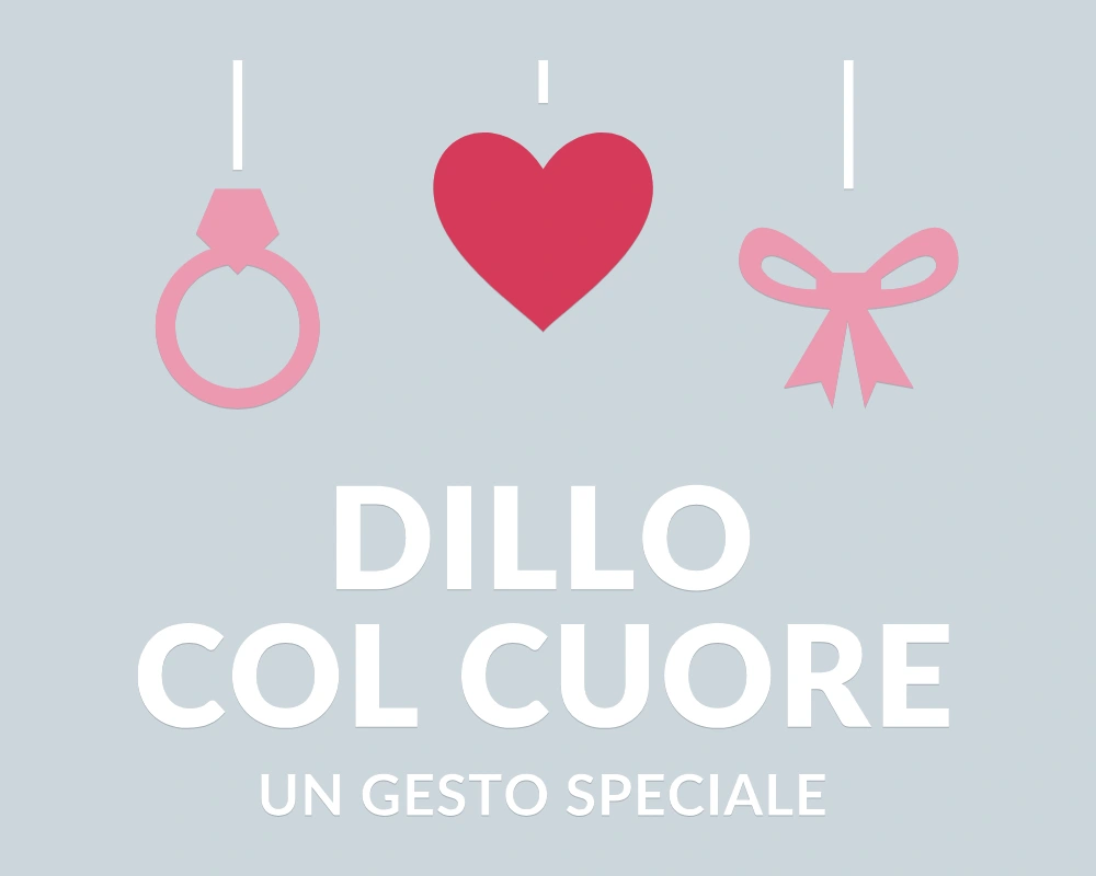 Cuore aperto al mondo - Pendenti in festa - DILLO COL CUORE | Adesivo vetrina prespaziato