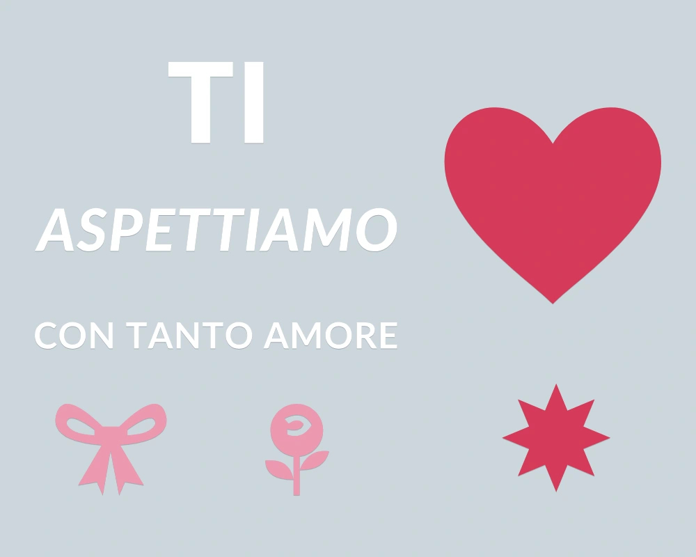 Cuore aperto al mondo - Cornice asimmetrica - TI ASPETTIAMO | Adesivo vetrina prespaziato