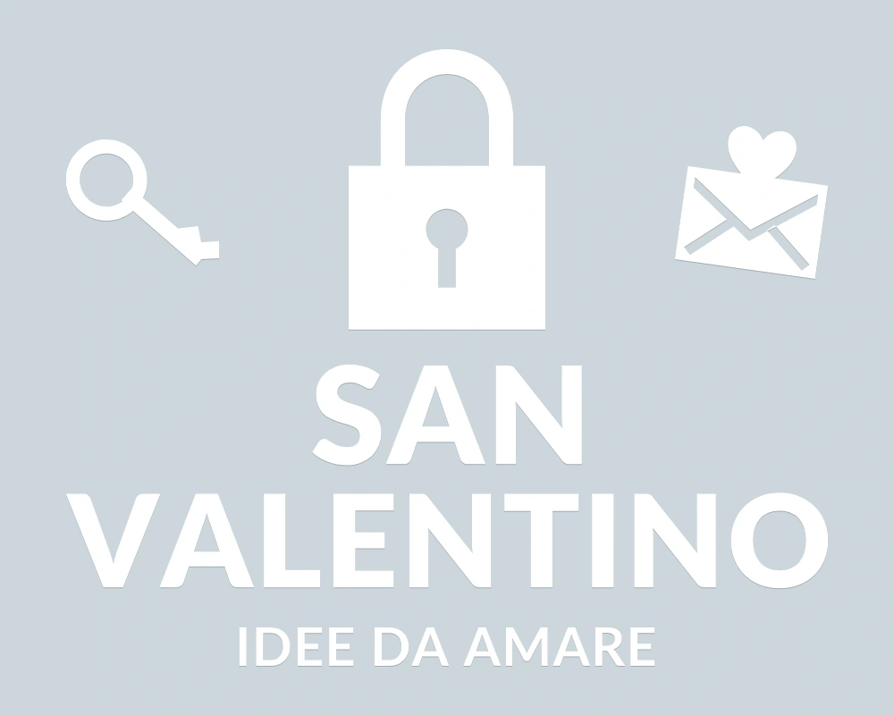 Lucchetto del cuore - Emblema centrale - SAN VALENTINO | Adesivo vetrina prespaziato