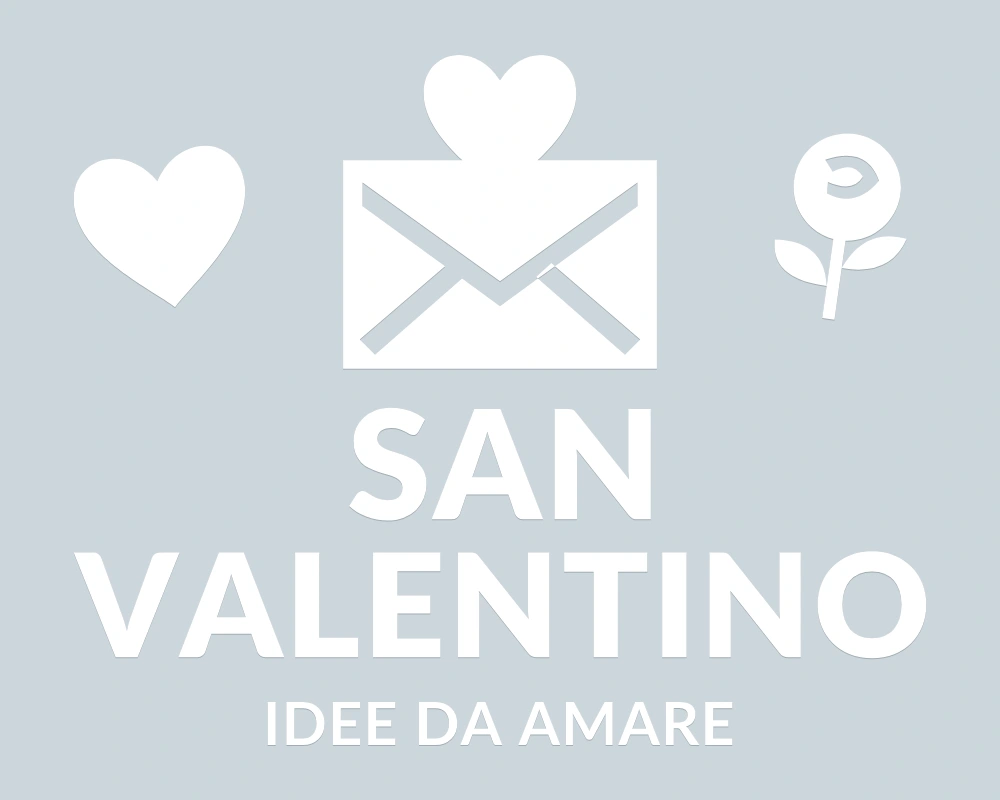 Lettera d'amore - Emblema centrale - SAN VALENTINO | Adesivo vetrina prespaziato