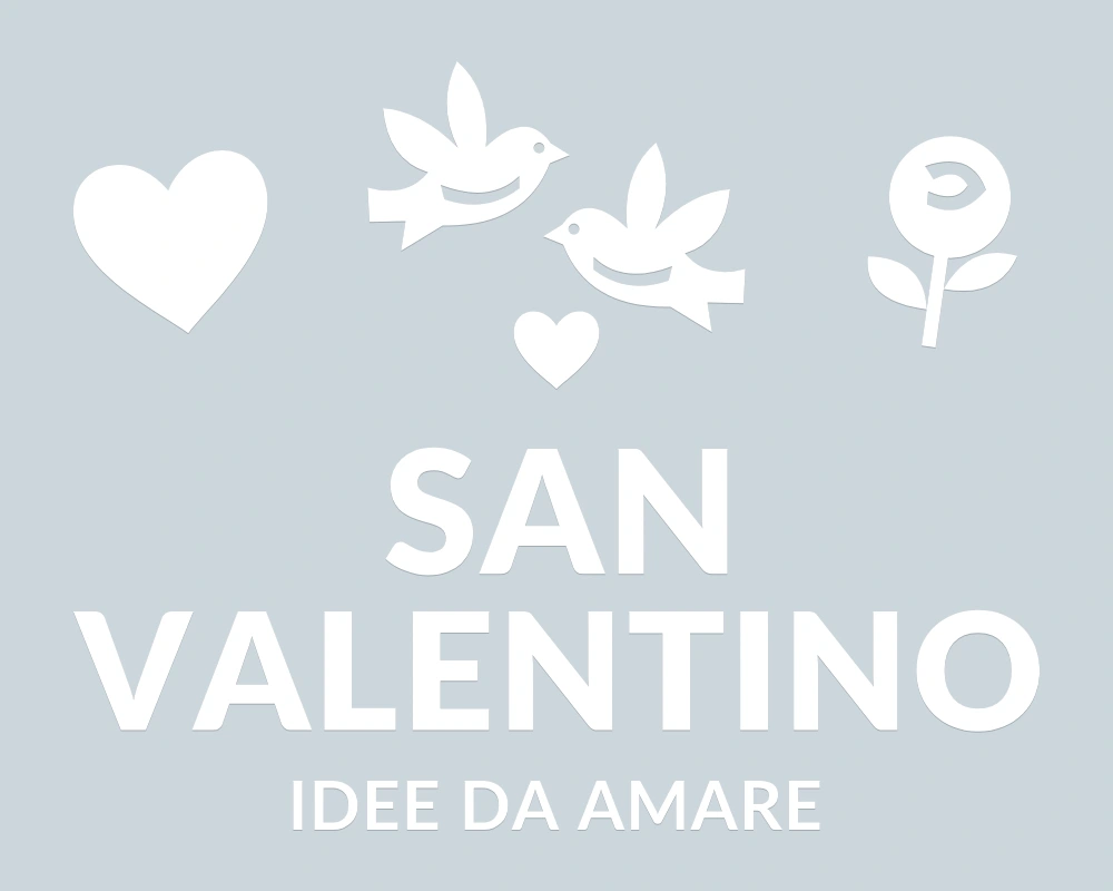 Colombe innamorate - Emblema centrale - SAN VALENTINO | Adesivo vetrina prespaziato