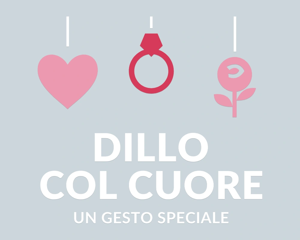 Anello dei ricordi - Pendenti in festa - DILLO COL CUORE | Adesivo vetrina prespaziato