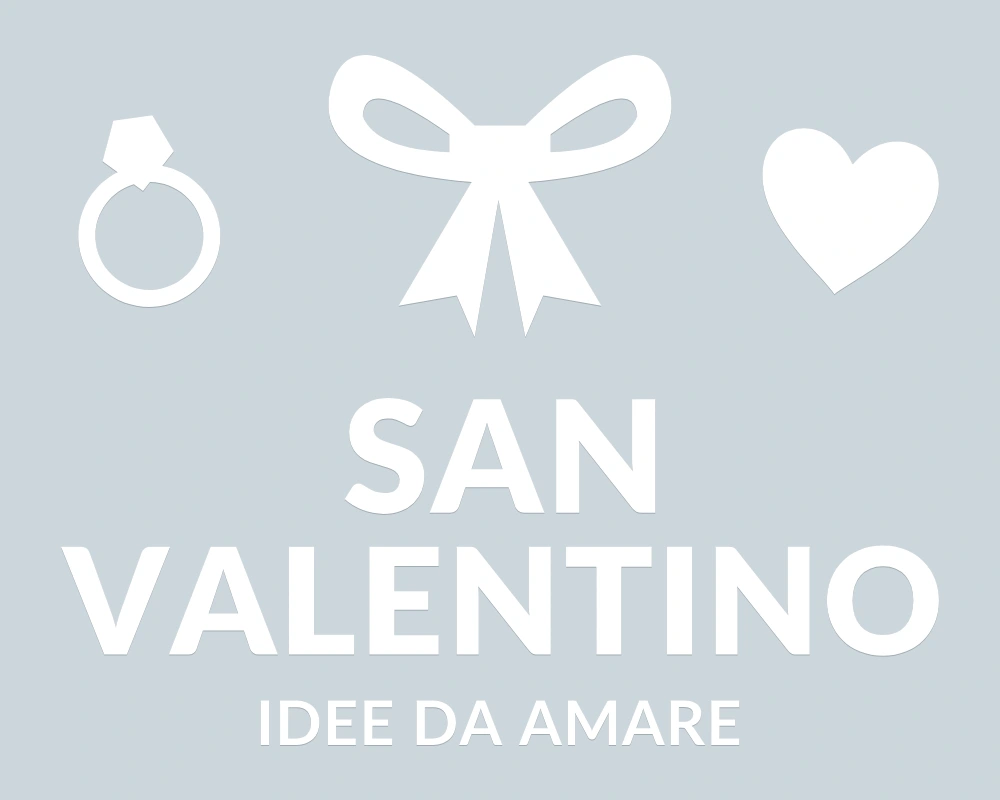 Fiocco romantico - Emblema centrale - SAN VALENTINO | Adesivo vetrina prespaziato